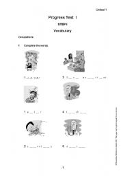 English Worksheet: ESL Placement TEST for Beginners (American English)