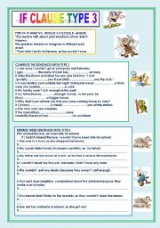 English Worksheet: CONDITIONAL TYPE 3