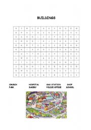 English Worksheet: Buildings