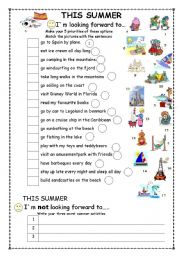 English Worksheet: THIS SUMMER