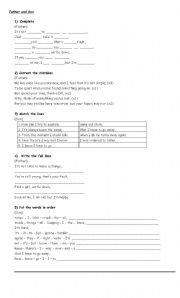 English worksheet: Father and Son