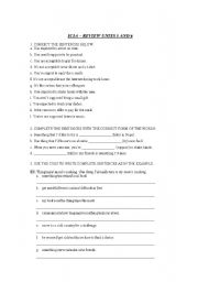 English Worksheet: Interchange 3 units 5 and 6 review