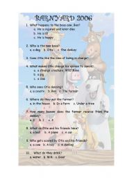 English worksheet: barnyard 3rd part