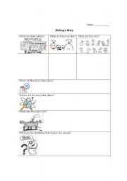 English Worksheet: Writing a Story