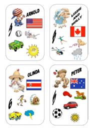 English Worksheet: SPEAKING CARDS SET 1