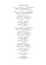 English worksheet: Serenade