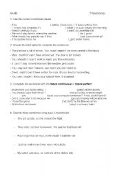 English Worksheet: Bachillerato test