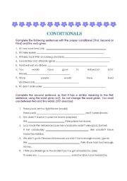 English worksheet: Conditionals