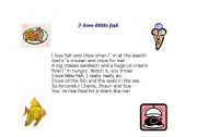 English worksheet: Chant about sea animals