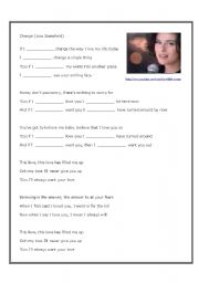 English Worksheet: Song: Change by Lisa Stansfield (teach second conditional)