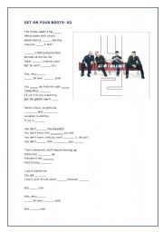 English Worksheet: Get on your boots- U2