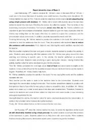 English Worksheet: report