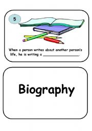 English worksheet: Famous person flash cards set 1-5
