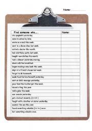 English Worksheet: interactive practice of past simple