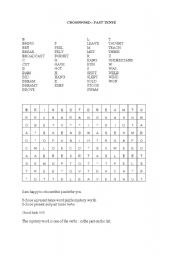 English worksheet: Crossword