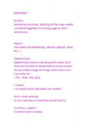 English Worksheet: def