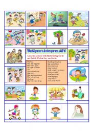 English Worksheet: Activity - Childhood and used to - 1