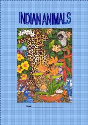 English worksheet: Indian Animals Part 1 of 6 (Cover + Antelope)