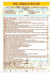 English Worksheet: the jungle book - childrens play