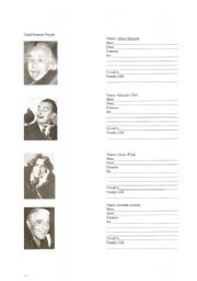 English Worksheet: Dead Famous