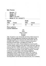 English Worksheet: dale thomas
