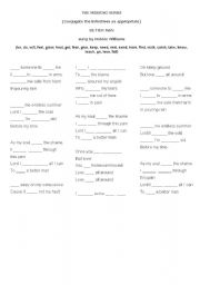 English worksheet: Lets sing - A song activity