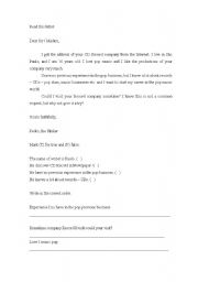 English Worksheet: Comprehension text and exercises with personal pronouns