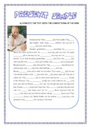 English Worksheet: SIMPLE PRESENT