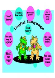 English Worksheet: Useful language in the classroom