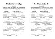 Catcher in the Rye - Cloze Drill