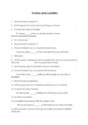 English Worksheet: board game 