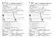 English Worksheet: possessive adjectives and 