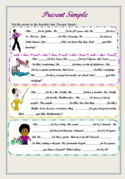 English Worksheet: Present Simple