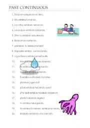 English Worksheet: PAST CONTINUOUS