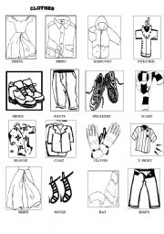 English Worksheet: clothes 