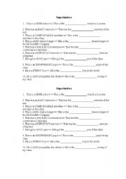 English Worksheet: Superlatives