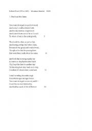 English Worksheet: rober frost