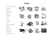 English worksheet: Matching Places