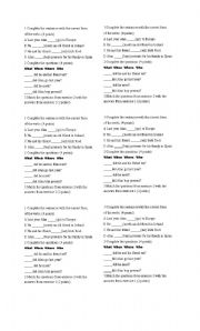 English Worksheet: Ten pointer
