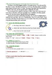 English worksheet: The Moon