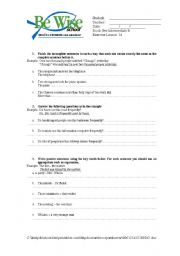 English worksheet: Passive voice worksheet