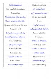 English Worksheet: If clauses game