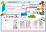 English Worksheet: To Have Got