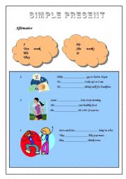 English worksheet: Simple Present