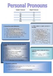 Personal Pronouns