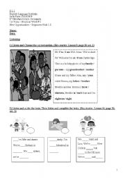 English worksheet: check out this exam