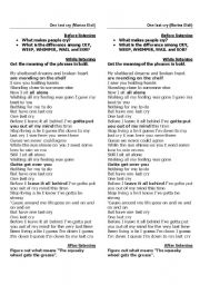 English worksheet: Song: One last cry (Marina Elali)