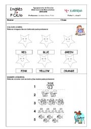 English Worksheet: Lets play