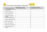 English worksheet: Present Continuous vs Present Simple_2 pages