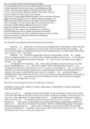 English Worksheet: Science and Technology